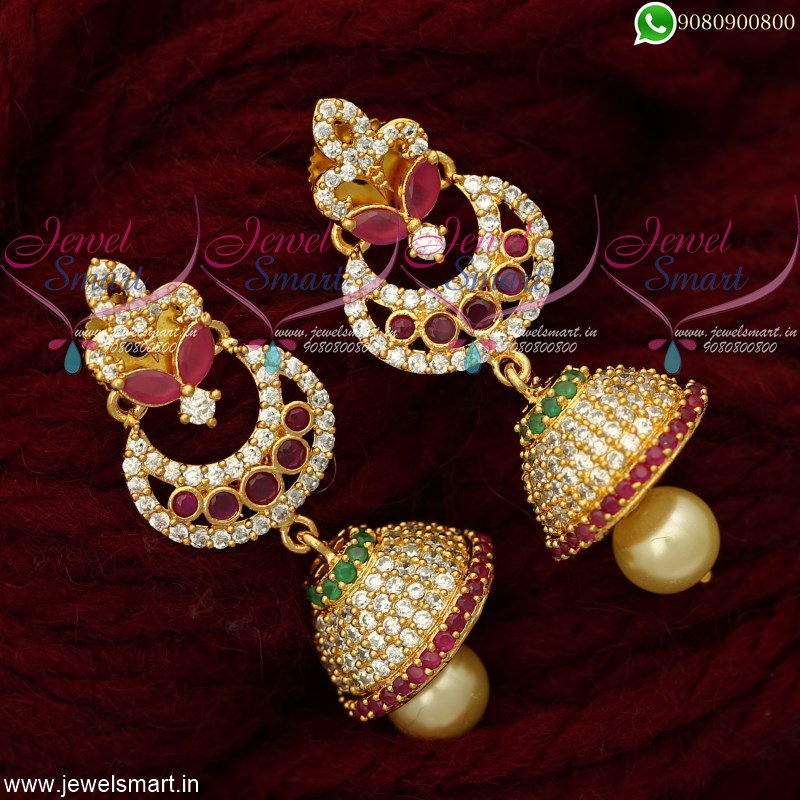 Flipkartcom  Buy manohar Rold Gold gold plated Jhumka earing Gold Design  MG1190 J Brass Jhumki Earring Online at Best Prices in India