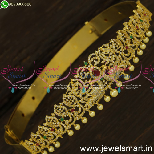 23 to 29 Inches Vaddanam for Girls Gold Plated Diamond Finish Oddiyanam H24424