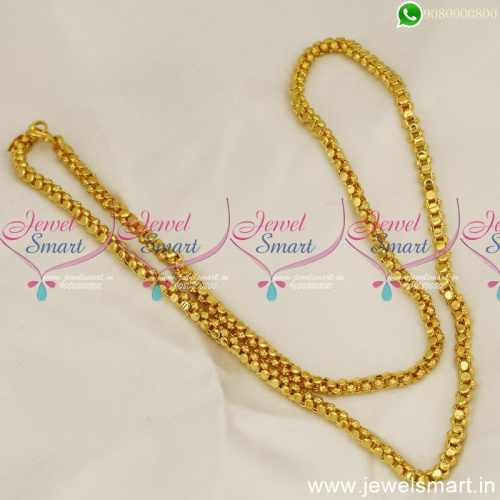 C4246 24 Inches Imported Pattern Gold Chain Designs For Regular Wear 