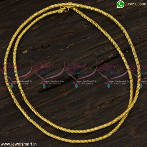 24 Inches New Model Thali Chain Fancy Kodi Gold Design Daily Wear Online C23160