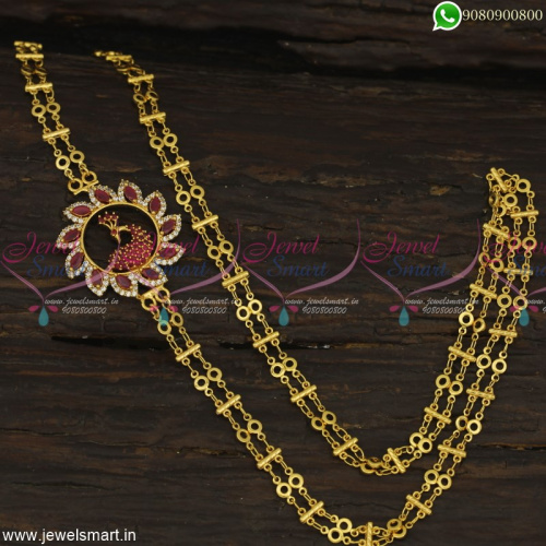 24 Inches Rettai Vadam Mugappu Chain Gold Plated South Indian Jewellery Online