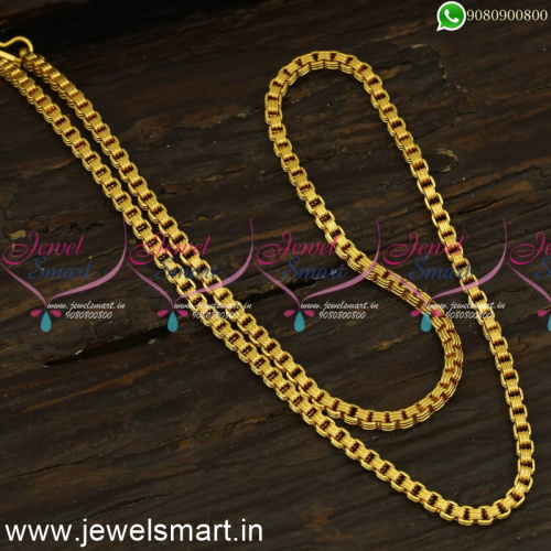24 Inches Thanga Sangili Gold Chain Designs for Men Latest Daily Wear Jewellery 