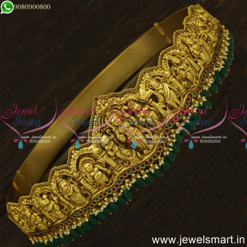 30 to 38 Inches Ram Darbar Majestic Temple Vaddanam Belt Wedding Jewellery H24660
