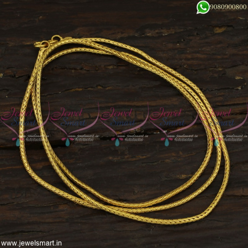 30 Inches 2 MM Thali Kodi Gold Chain Models Daily Use Artificial Jewellery Online