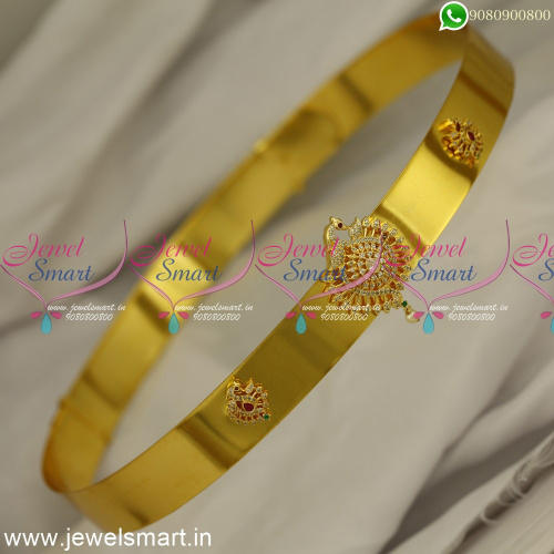 31 to 37 Inches Belt Trending Vaddanam for Sarees Plain Gold With Stone Pendant H24625
