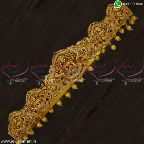 31-41 Inches Fabulous Design Bridal Oddiyanam Indian Temple Jewellery Newest Models Online H22905