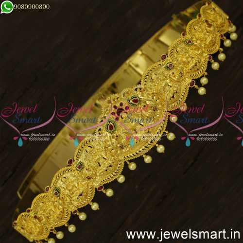 33 to 43 Inches One Gram Gold Temple Vaddanam Designs New Bridal Jewellery H24541