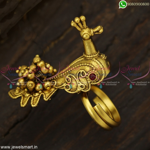 3D Peacock Finger Rings Designer Jewellery Collections Unusual Models Online