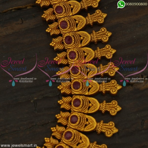 Admirable Long Necklace for Sarees Skillful Kerala Fashion Jewellery Online NL22256