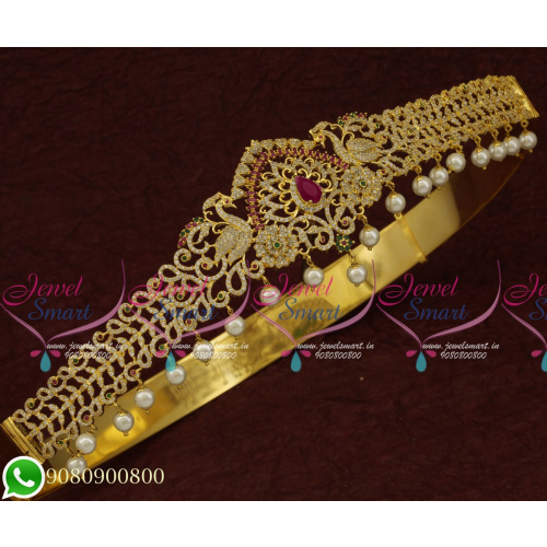 American Diamond Bridal Vaddanam Latest Imitation Jewellery Designs Online H20788