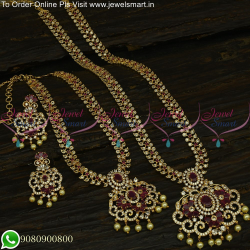 An Extensive Collection of Long Gold Necklace Combo Jewellery Sets NL25144