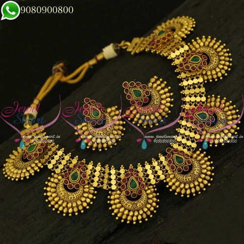 Antique Bridal Necklace Gorgeous Jewellery Traditional Designs Shop Online NL20951
