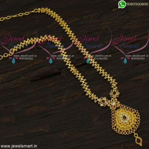 Artificial Gold Chain With Pendant Charming Indian Jewellery Designs CS21921