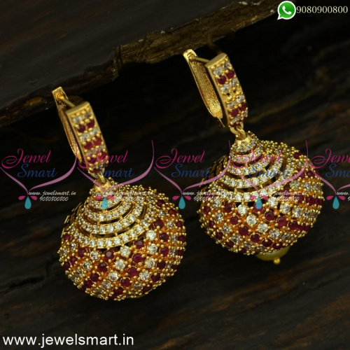 Bali Style Jhumka Earrings Latest Addition to Gold Plated Jewellery J25030