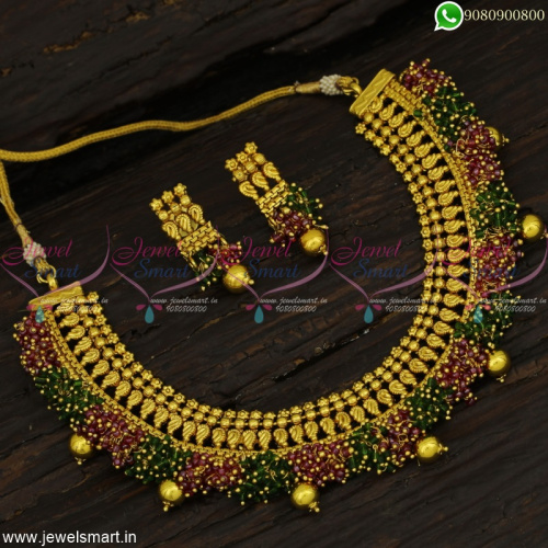 Beautiful Antique Colour Beads Fashion Jewellery Set for Indian Festivals Dress Matching NL22842