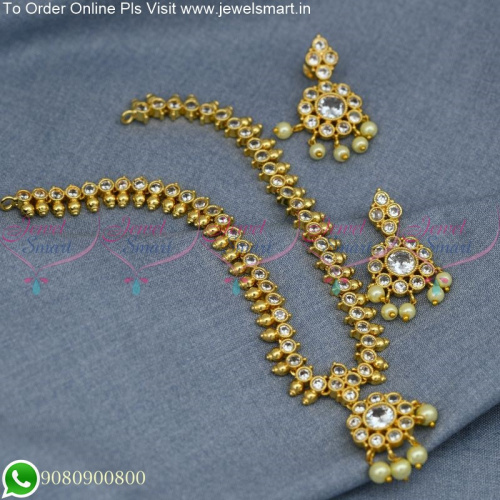 Beautiful Gold Plated Necklace & Earring Set For Your Special Occasion NL25075