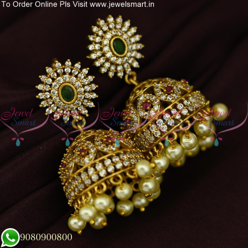Beautiful Jhumka Earrings For Wedding Normal Size Trending Jewellery J25485