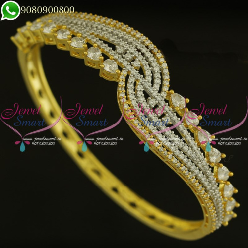 Bracelet For Women Gold Plated CZ Stones Diamond Design Shop Online B21108