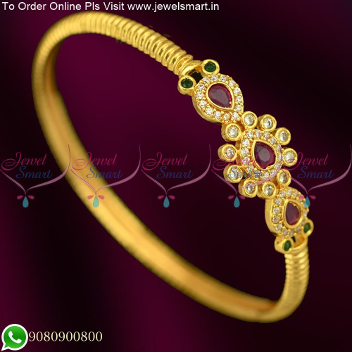 Bracelet Style Single Piece Gold Plated Light Weight bangle B25383