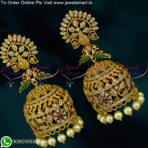 Bridal Gold Jhumka Design Fabulous Artificial Jewellery Collections J25404