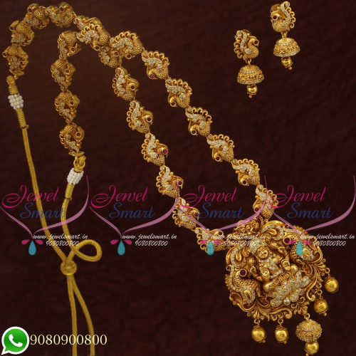Bridal Haram Temple Jewellery Lakshmi God Design Traditional South Imitation NL20772