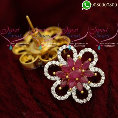 Celebrity Stud Earrings Online Admirable Fashion Jewellery Diamond Finish ER20442A