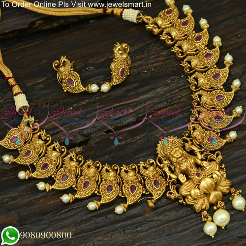 Choice of Beautiful Temple Necklace Set For Marriage At Offer Price NL25147