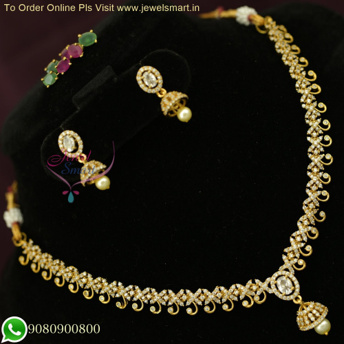 Color Changeable CZ Fashion Jewellery Set: Latest Trending Affordable Ornaments NL26394