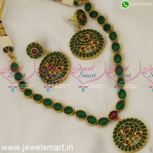 Conventional Gold Necklace Designs Simple Single Line Kemp Antique Jewellery Set