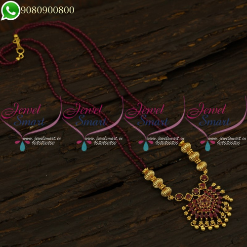 Crystal Necklace New Fashion Jewellery South Indian Beaded Artificial Collections NL21244