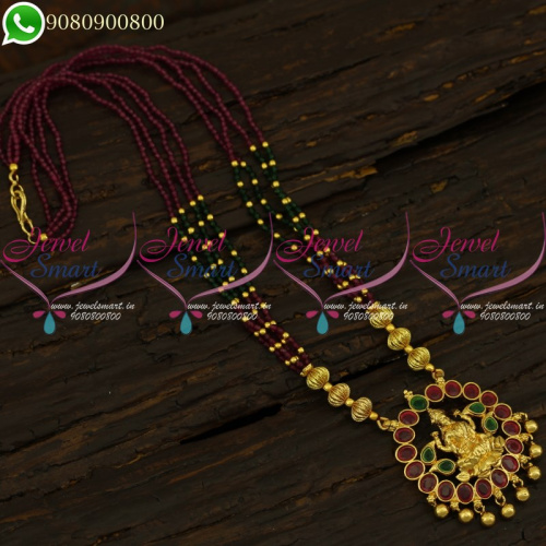 Crystal Necklace Temple Jewelry South Indian Beaded Collections NL21243