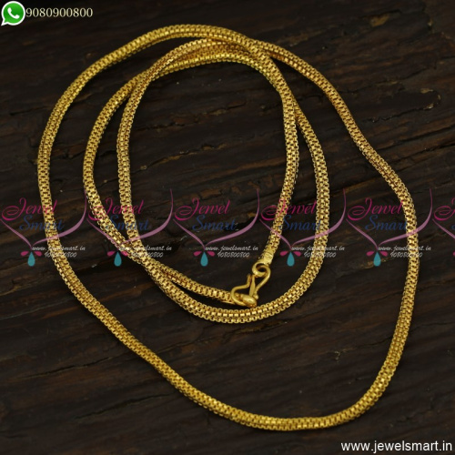 Daily Wear Jewellery Gold Plated Long Chain Designs 30 Inches Online 