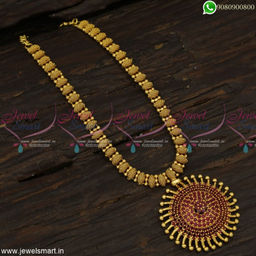 Decorative Sun Locket Design Light Weight Gold Plated Necklace Latest Fashion Jewellery NL23209