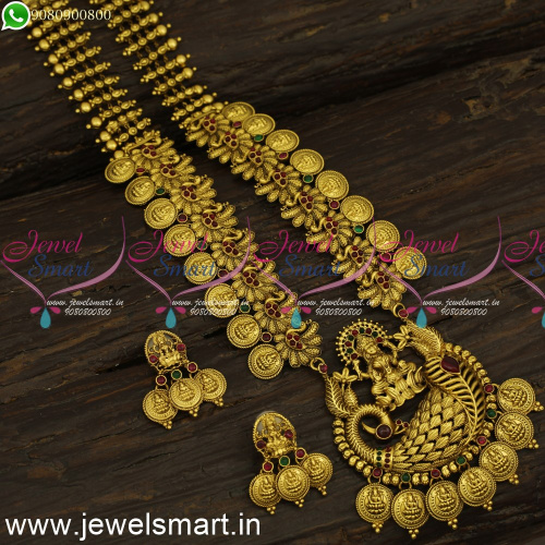 Designer Temple Jewellery Long Necklace Ideas to Look Strikingly Different NL24220