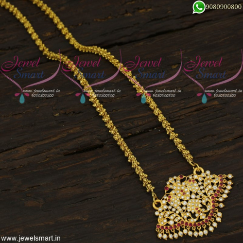 Distinctive Long Gold Necklace Recent Dollar Chains For Ladies Online CS21987