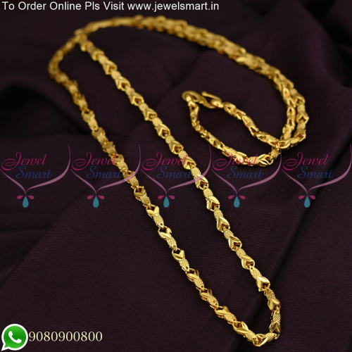 Mugappu Chains Gold Covering South Indian Jewellery Designs Online C20283