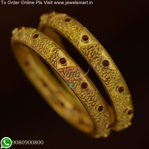 Gheru Gold Forming Bangles Trending South Indian Jewellery online B25633