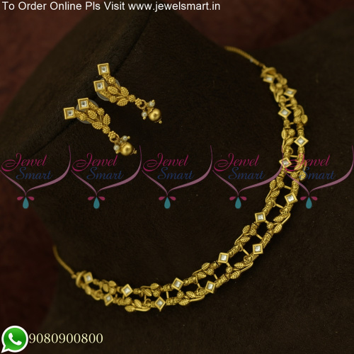 Kundan Gold Necklace Design - Perfect Blend of Traditional Elegance and Modern Glamour NL25656
