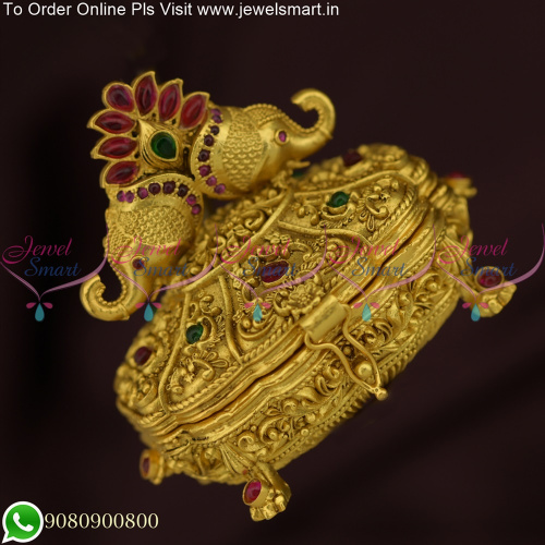 Temple Traditional Sindoor Box For Wedding Exclusive One Gram Gold S25686