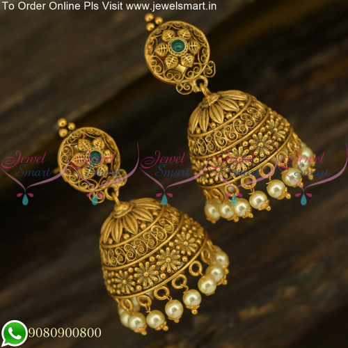 Exquisite Bridal Jhumka Earrings: Elevate Your Wedding Look with our Stunning Collection J25721