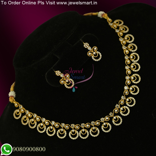 Fancy Gold Catalogue Inspired Low Price CZ Antique Necklace Set NL25744