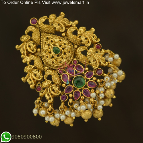 Beautiful Jada Billalu One Gram Gold Rakodi With Beads Accessories for Hair Online H25755