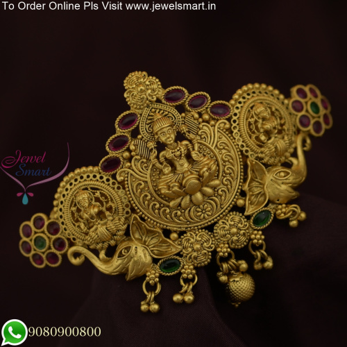 Gajalakshmi Design Temple Hair Clips: Embrace Divine Beauty in Your Hairstyle H25787