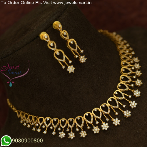 Affordable Designer Antique Gold Necklace Sets Light Weight Jewellery NL25828