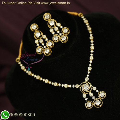Sparkling Diamond-Look CZ Necklace Sets | Lowest Prices Online NL26362