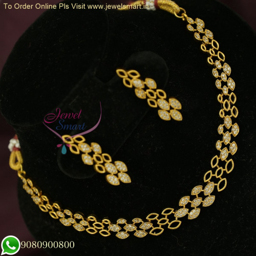 Affordable Antique Gold Necklace Set: Delicate Collection Online - Necklace Set NL26478