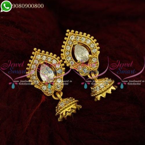 Ear Studs Jhumka New Jewellery Fashion Online Gold Plated Collections ER21240