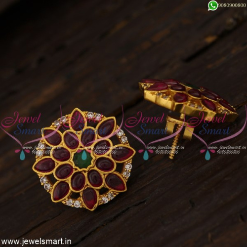 Ear Studs For Women South Indian Jewelry Screwback Collections Online