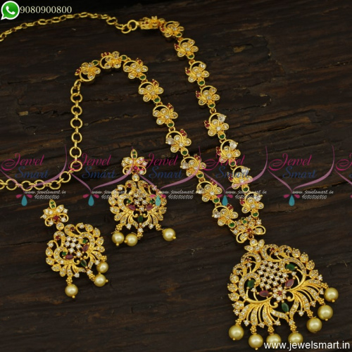 Elegant Designer Jewellery Latest Gold Necklace Designs In Imitation Online NL23647