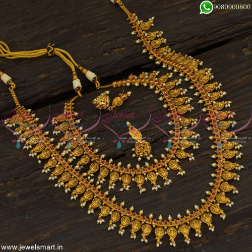 Exceptional Guttapusalu Haram Combo Set Incredible Workmanship In Imitation Jewellery NL22976